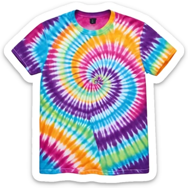 Tie dye shirt sticker