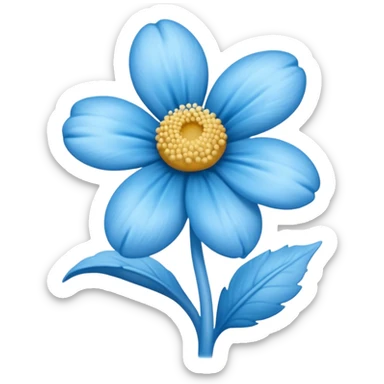 Une fleur Schtroumpf sticker