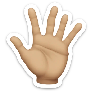 Rock music hand gesture sticker