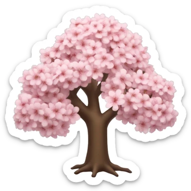 sakura tree sticker