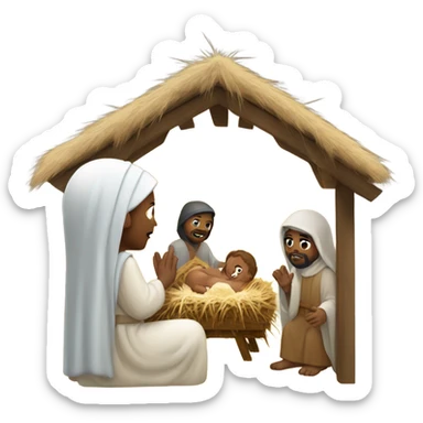 Nativity of Jesus Christ sticker