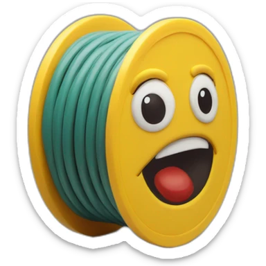 Plasticine 35mm film coil sticker