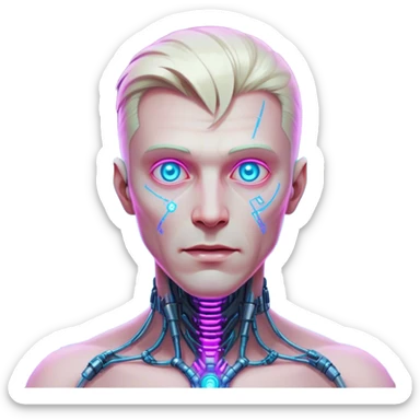 Dr. Nyx Oppen is a rogue quantum physicist turned cybernetic oracle. Once a top scientist in Night City's corporate warfare division, he pioneered weaponized antimatter technology, only to regret his creation upon witnessing its devastating consequences. Now, he wanders the neon-drenched underbelly of the city, a haunted prophet with a mind that oscillates between genius and madness. sticker