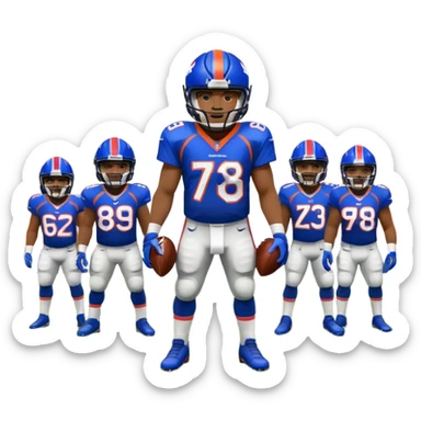 Denver broncos crushing buffalo bills sticker