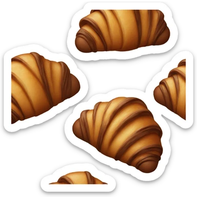 chocolate croissant sticker