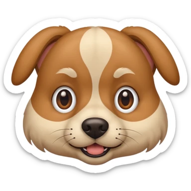 One eyed dog sticker