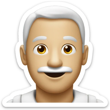 En bonhomme avec la main sur le nez qui agite ses doigts pour narguer quelqu’un  sticker