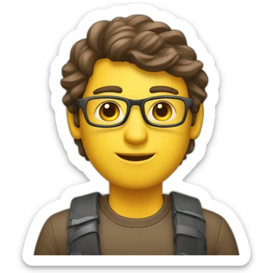 a-thin-middel-estern-programmer-who-works-on-his-laptop-nerdy sticker