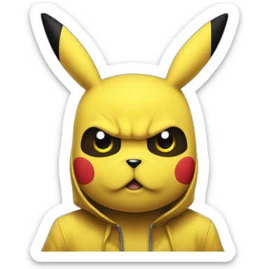 Vendetta pikachu sticker