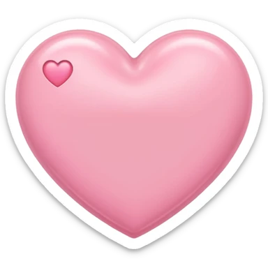 Baby pink heart with bet  sticker