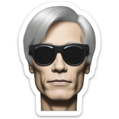 cyborg andy warhol sticker