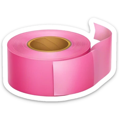 Pink scotch tape cut sticker