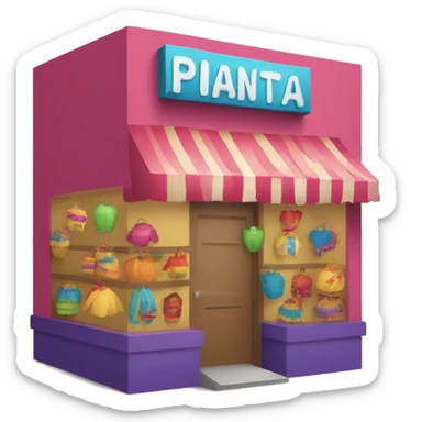 Piñata store sticker