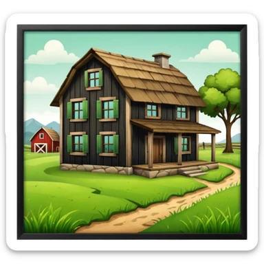 house farm sticker