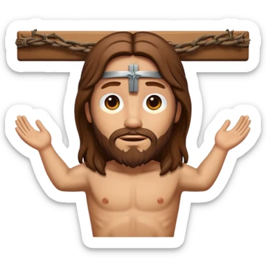 emoji di Gesù crocifisso 
 sticker
