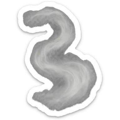 a gentle, swirling cloud of white mist, thin and ethereal, as if floating in a steam room, no background sticker