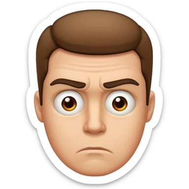 Very annoyed person  sticker