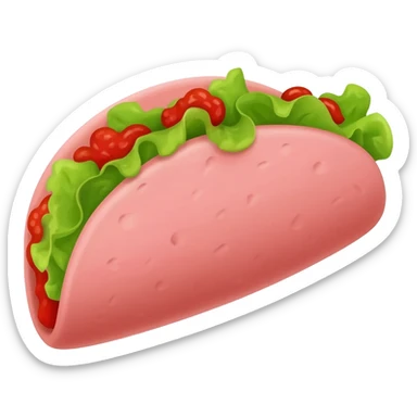 Pink taco sticker