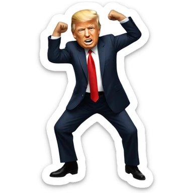 Trump dancing sticker