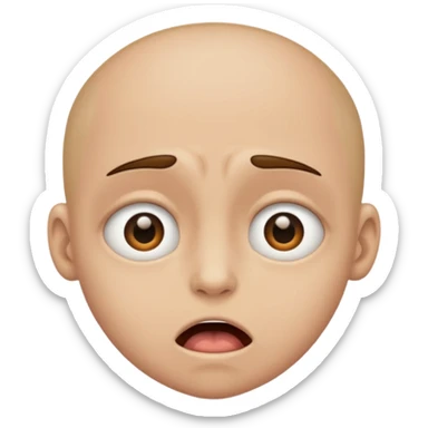
Emoji 2: Eyes half-open, drool coming out — mentally gone.
 sticker