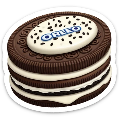 A stylish oreo sticker