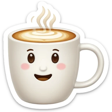 flat white coffee sticker