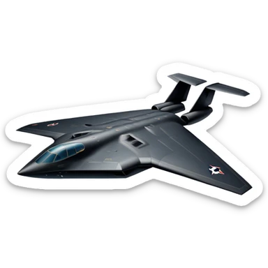 B-2 Spirit bomber - Northrop B-2 (Model Year: 2021) (Iconic colour: Stealth black) sticker