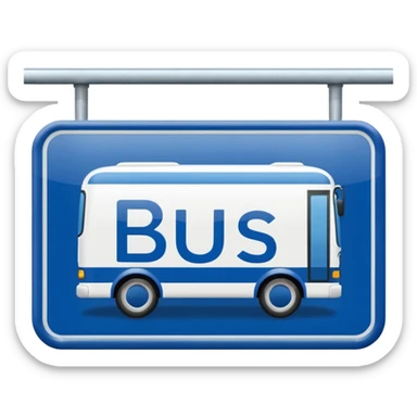 Bus Stop Signboard sticker