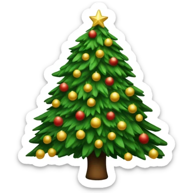 Christmas tree sticker