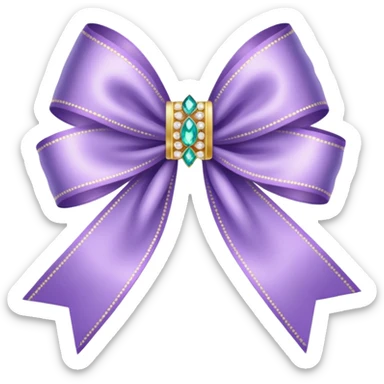 light violet ribbon with jewelry sticker