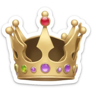 Queen crown no face  sticker