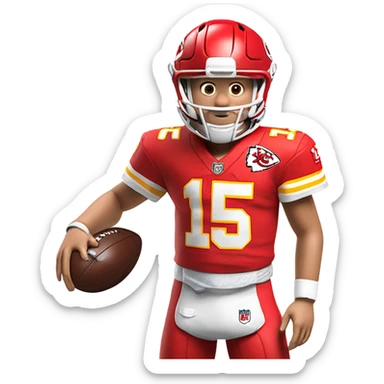 Patrick Mahomes Kansas City chiefs sticker