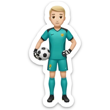 soccer goalkeeper full body sticker