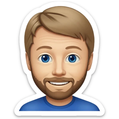 Björn Ulvaeus with dark blue eyes sticker