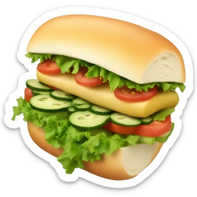 Veggie sub sticker