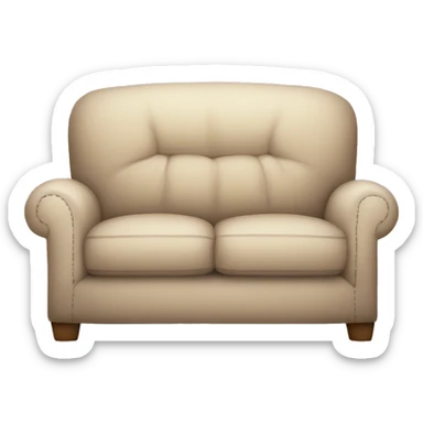 cozy soft sofa sticker