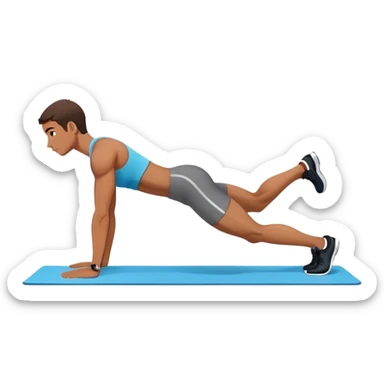 plank exercise sticker