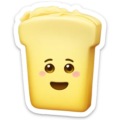 yellow butter sticker