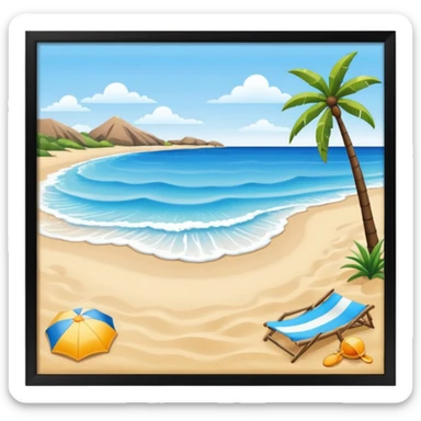 Beach sticker