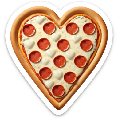 A loving pizza  sticker