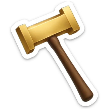 golden hammer sticker