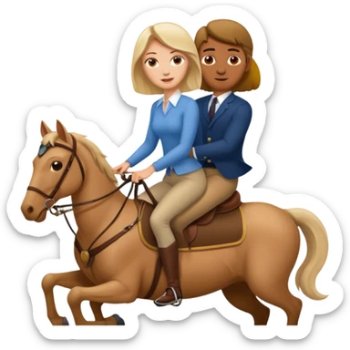 a white woman having vaginal sex by riding a man sticker