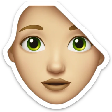 woman with blonde hair and green eyes is crying sticker