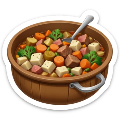 stew medieval in a bowl sticker
