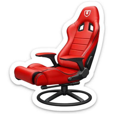gamer seat red sticker