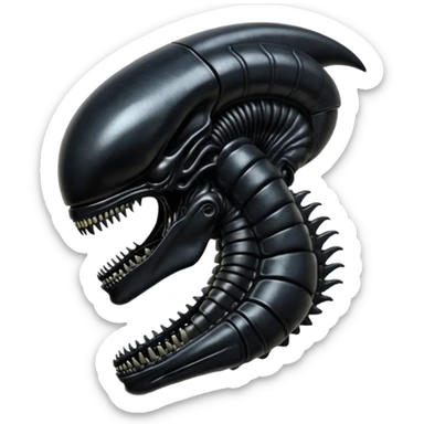 a xenomorph from aliens sticker
