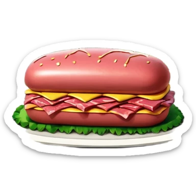  paris art city SPAM meat jeff koons style sculpture arty landscape  sticker