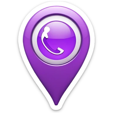 Generate an emoji for a purple-ish map marker to be used in a safe-route mapping app.  sticker