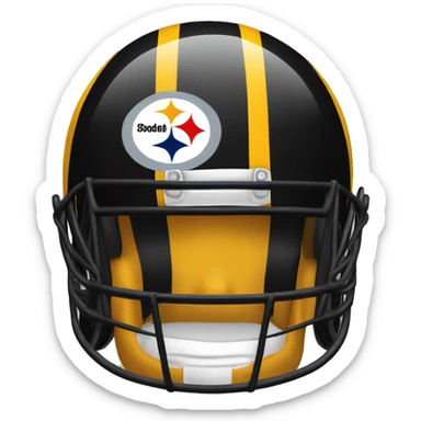 Steelers helmet sticker