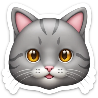 Un emojin de gatito sticker